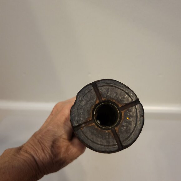 2 - Antique Wood Metal Textile Industrial Beehive Candle Spool Bobbin Spindles - Picture 9 of 14